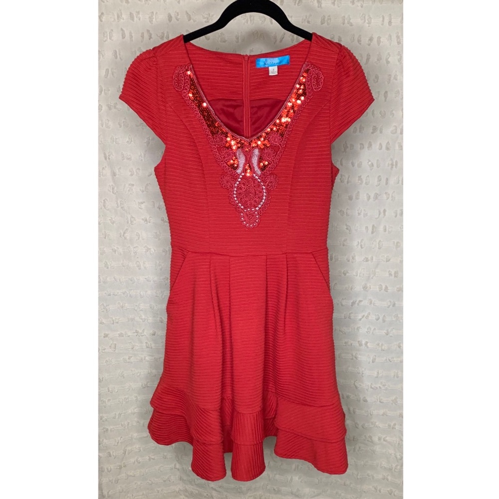 HP 💋 Francesca’s | Red Dress with POCKETS